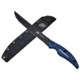 Cuda Knives Cuda 10 in Professional Fillet Fixed Blade Knife, 10in, Stainless Steel, Standard Edge, Blue/Black Micarta Handle, 18131