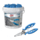 Cuda Pliers, Bucket of 20 pcs, Blue, 5in, 23085