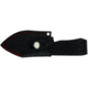 Cudeman 115 Quality Fixed Blade Knife, 9 cm, Bohler N-695 Steel, Black Micarta w/ Red Liners, Black Leather Sheath, 115-B