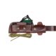 Cudeman 124 Quality Fixed Blade Knife, 12 cm, Bohler N-695 Steel, Brown Micarta w/ Black Liners, Brown Leather Sheath, 124-XC