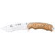 Cudeman 124 Quality Fixed Blade Knife, 12 cm, Bohler N-695 Steel, Brown Micarta w/ Black Liners, Brown Leather Sheath, 124-XC