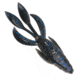 Culprit Flutter Craw, 4in, 6 Pack, Black Blue Flake, IB406-213
