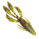 Culprit Flutter Craw, 4in, 6 Pack, Watermelon Red, IB406-G7