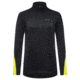 GOREWEAR Womens M Mid Long Sleeve Zip Running Shirt in Black/Neon Yellow XS 0-2 Slim fit EA17C270, 100534-9908-36