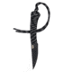Montana Knife Company Mini-Speedgoat Fixed Blade Knives, 3 inch, 52100 Ball Bearing Steel, Fixed Blade, Paracord Handle, Black, 6.5 inch, MKC-000370