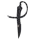 Montana Knife Company Mini-Speedgoat Fixed Blade Knives, 3 inch, 52100 Ball Bearing Steel, Fixed Blade, Paracord Handle, Black, 6.5 inch, MKC-000370