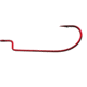 Daiichi Offset Worm Hook, Light Wire, Bleeding Bait Red, Size 3/0, 6 per Pack, D30Z-3/0