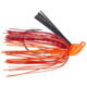 Daiwa Evergreen Grass Ripper Swim Jig, 1/4, 4 Hook, Fire Craw, GR-14-14