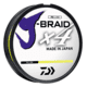 Daiwa J-Braid X4 Braided Line w/ Filler Spool, 300yds, 6lb, Fluorescent Yellow, JB4U6-300FY