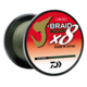 Daiwa J-Braid x8 Grand Braid Line w/Bulk Spool, 3000yds, 20lb, Dark Green, JBGD8U20-3000DG