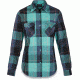 Dakine Nellie Boyfriend Flannel Shirt - Women's-Aquamarine-X-Small