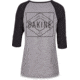 Dakine Rikki 3/4 Baseball Tee - Womens, Black, Extra Large, 10001628-BLACK-91M-XL
