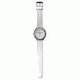 Dakota Watches Fashion Flashlight, White Dial, White PU Band 7442-1