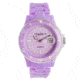Dakota Watches Fusion Color Link, Purple Dial &amp; Plastic Link Band 3039-9
