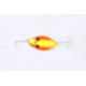 Dardevle Red Eye Wiggler Spoon 3in, 1oz, Chartreuse/Orange Stripe Nickel Back, 8871