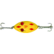 Dardevle Red Eye Wiggler Spoon 3in, 1oz, Yellow/Red Diamonds Brass Back, 8817