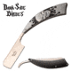Dark Side Blades Razor, 3.75 in, 3Cr13 Stainless Steel Stainless Steel, Razor, Black/Gray, DS-082GY