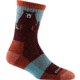 Darn Tough Bear Town Micro Crew Lightweight Sock with Cushion - Womens, Burgundy, Large, 1970-BURGUNDY-L-DARN