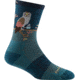 Darn Tough Critter Club Micro Crew Lightweight Sock with Cushion - Womens, Teal, Small, 5001-TEAL-S-DARN
