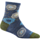 Darn Tough Floral Shorty Sock - Womens, Denim, Small, 1665-DENIM-S-DARN