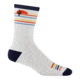 Darn Tough Frontrunner Micro Crew Ultra-Lightweight with Cushion Socks - Mens, White, Extra Large, 1062-C-2009-06