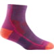 Darn Tough Hiker 1/4 Midweight Sock with Cushion - Womens, Berry, Large, 1958-BERRY-L-DARN