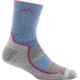 Darn Tough Light Hiker Micro Crew Light Cushion Sock - Girls, Vapor, Large, 3024-VAPOR-L-DARN