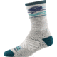 Darn Tough Pacer Micro Crew Ultra-Lightweight w/ Cushion Running Sock - Womens, Gray, Large, 1050-GRAY-L-DARN