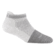 Darn Tough Steely No Show Tab Lightweight Socks w/ Full Cushion Toe Box - Womens, Cement White, Large, 2210-CEMENT-WHITE-L-DARN