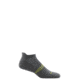 Darn Tough Element No Show Tab Lightweight with Cushion Socks - Men's, Gray, Medium 1101-GRAY-M-DARN