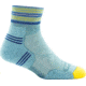 Darn Tough Vertex 1/4 Ultra-Light Cushion Sock - Womens, Light Blue, Small, 1019-LIGHT-BLUE-S-DARN