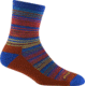 Darn Tough Zebra Canyon Micro Crew Lightweight with Cushion Socks - Kids, Marine, Small, 3042_MARINE_S_DARN