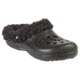 Mens FleeceDawgs Clogs, Black with Black, 8-9