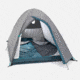 Decathlon Quechua MH100 Waterproof Camping Tent, Grey, 2 Person, 4006573