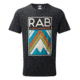 Demo, Rab Stance Aztec Short Sleeve Tee - Mens, Beluga, Large, QCB-10-BE-L