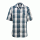 Demo,Woolrich Men's Keep It Moving Short Sleeve Classic Shirt, Dark Slate Check, L, 6386-DLE-DEMO