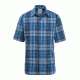 Demo,Woolrich Men's Keep It Moving Short Sleeve Classic Shirt, Mountain Blue, L, 6386-MOL-DEMO