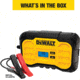 DeWALT 10 Amp Professional Battery Charger, Battery Maintainer, Trickle Charger, Yellow/Black, DXAEC10