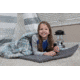 Disc-O-Bed Duvalay with Luxury Memory Foam Sleeping Bag &amp; Duvet, Kids, Ocean Plaid, 50254