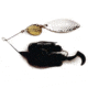 Dixie Dancer Spinnerbait, Tandem Indiana Blades, Black, 3/8oz, DDT03