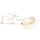 Dixie Dancer X-2 Buzz Bait 3/8 oz, White/Holographic Tinsel, DX61