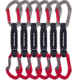 DMM Alpha Sport Quickdraw - 6 Pack, Titanium/Red, 12cm, A526RD-12VWP6