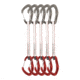 DMM Alpha Trad Quickdraws, Pack of 5, Titanium/Red, 18cm, A508-18RDP5