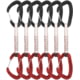 DMM Alpha Wire Quickdraws, 6 Pack, Matt Grey/Red, 12 cm, A608-12RDP6