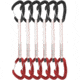 DMM Alpha Wire Quickdraws, 6 Pack, Matt Grey/Red, 18 cm, A608-18RDP6