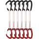 DMM Alpha Wire Quickdraws, 6 Pack, Matt Grey/Red, 18 cm, A608-18RDP6
