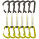 DMM Chimera Quickdraw - 6 Pack, Titanium/Lime, 12cm, A398-12LGP6