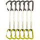 DMM Chimera Quickdraw - 6 Pack, Titanium/Lime, 18cm, A398-18LGP6