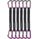 DMM Shadow Quickdraw, 6 Pack, Titanium/Purple, 25 cm, A306P-25VWP6