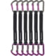 DMM Shadow Quickdraw, 6 Pack, Titanium/Purple, 25 cm, A306P-25VWP6